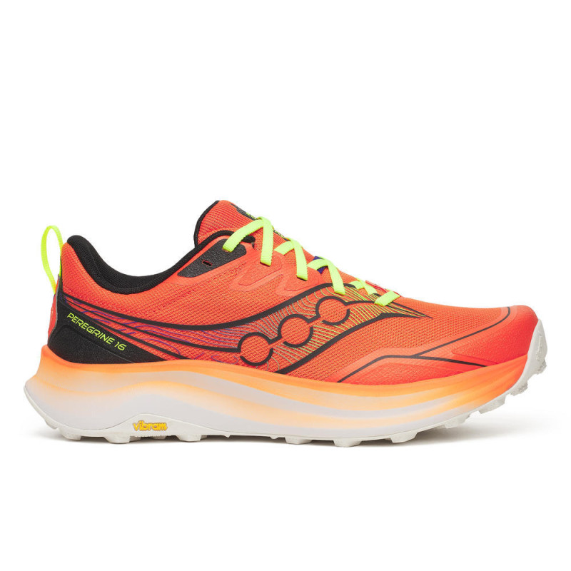 Saucony Peregrine 16 Homme Fire/Black