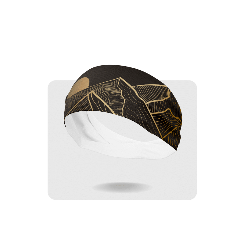 Le Colibri Frenchy Bandeau Pente Nord Noir/Or