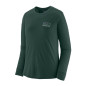 Patagonia Long-Sleeved Capilene® Cool Merino Blend Graphic Shirt Femme Fitz Roy Strata/Cascade Green