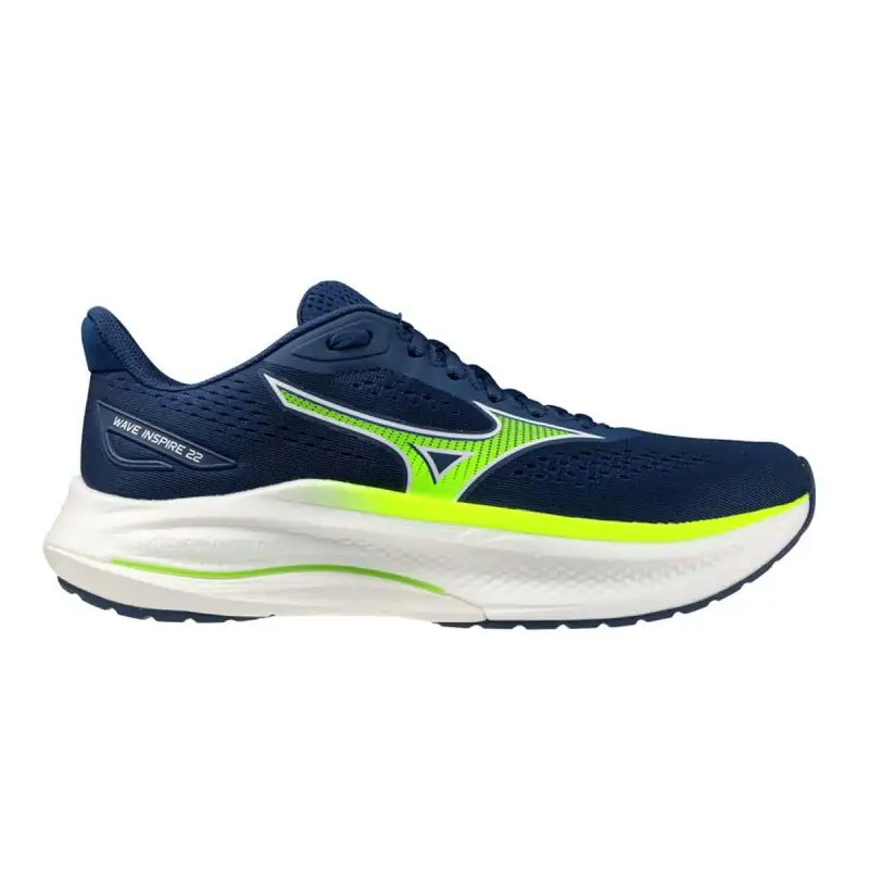 Mizuno Wave Inspire 22 Homme Estate Blue/Lightning Yellow