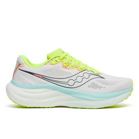 Saucony Ride 19 Femme White/Splash