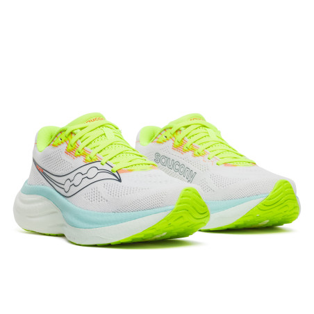Saucony Ride 19 Femme White/Splash