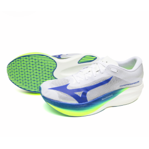 Mizuno Hyperwarp Elite Homme White/Lightning Yellow/Hyper Blue