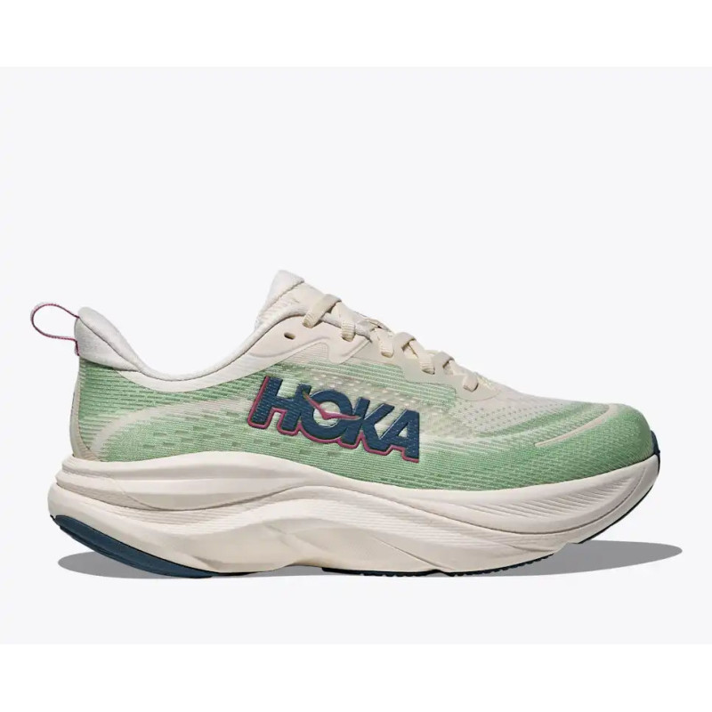Hoka Skyflow Femme Alabaster/Vintage Green