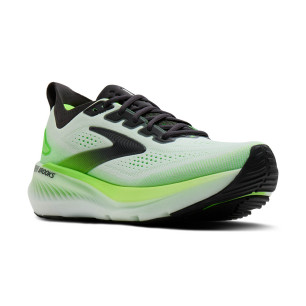 Brooks Glycerin GTS 23 Homme White/Phantom/Green Gecko