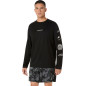 Asics Fujitrail Logo Ls Top Homme Performance Black/Carrier Grey/Cool Grey