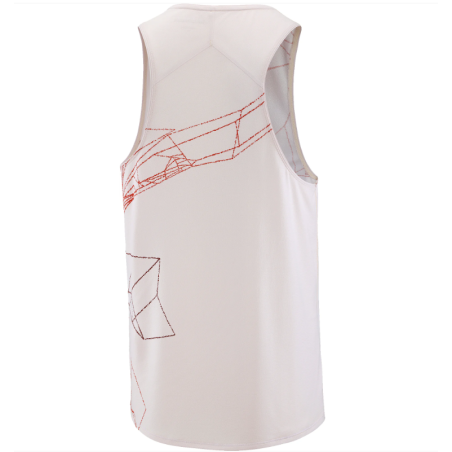 Salomon S/Lab Speed Singlet Homme Lilac Ash/Fiery Red