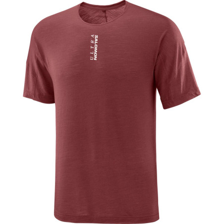 Salomon Ultra SS Tee Homme Syrah