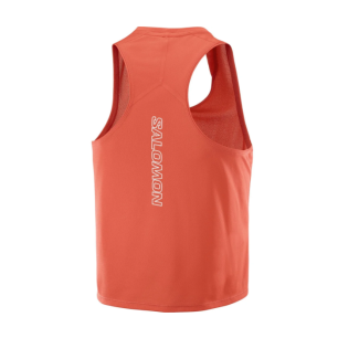 Salomon Sense Aero Short Tank Femme Fiery Red