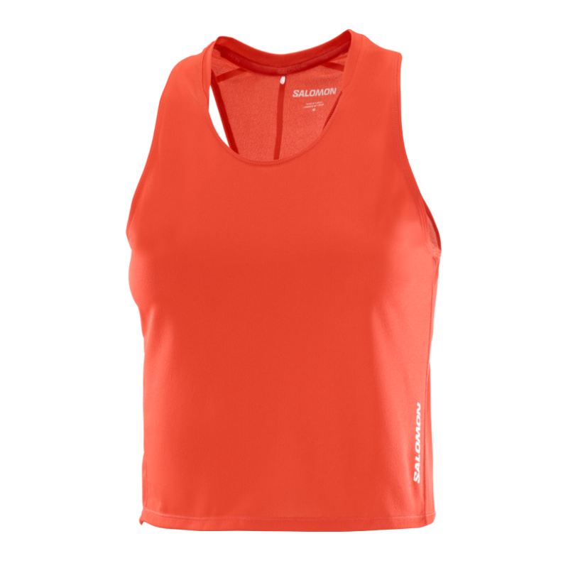 Salomon Sense Aero Short Tank Femme Fiery Red