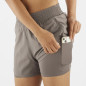 Salomon Shakeout Core 2in1 Shorts 4" Femme Iron
