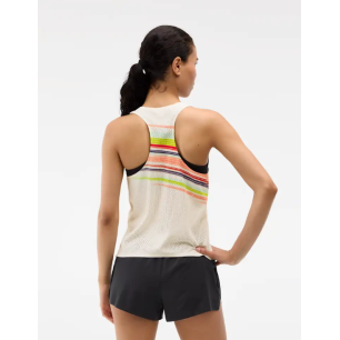 Hoka Race Day Singlet Femme Alabaster Flare