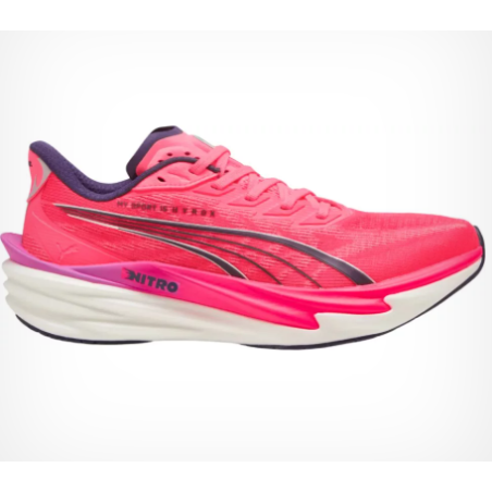 Puma Deviate Nitro 4 Puma X Hyrox Homme White/Electric Orchid/Pink