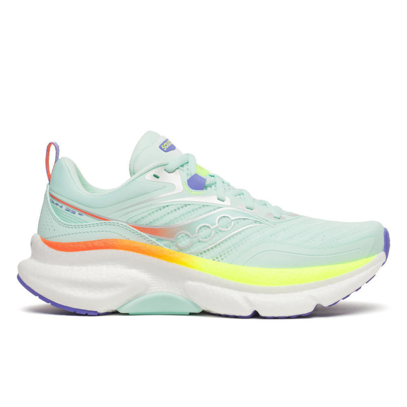Saucony Omni ST 23 Femme Aqua/Citron