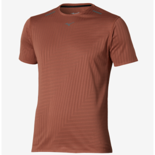 Mizuno Tech Light Short Sleeve Tee Homme Copper Brown