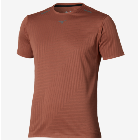 Mizuno Tech Light Short Sleeve Tee Homme Copper Brown