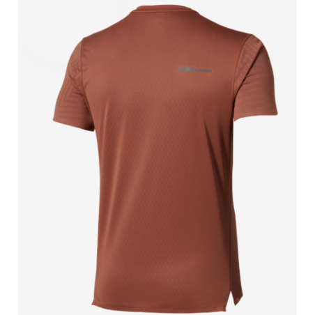 Mizuno Tech Light Short Sleeve Tee Homme Copper Brown