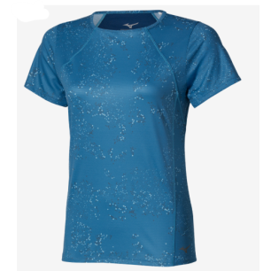 Mizuno T-Shirt Graphic Short Sleeve Femme Larkspur