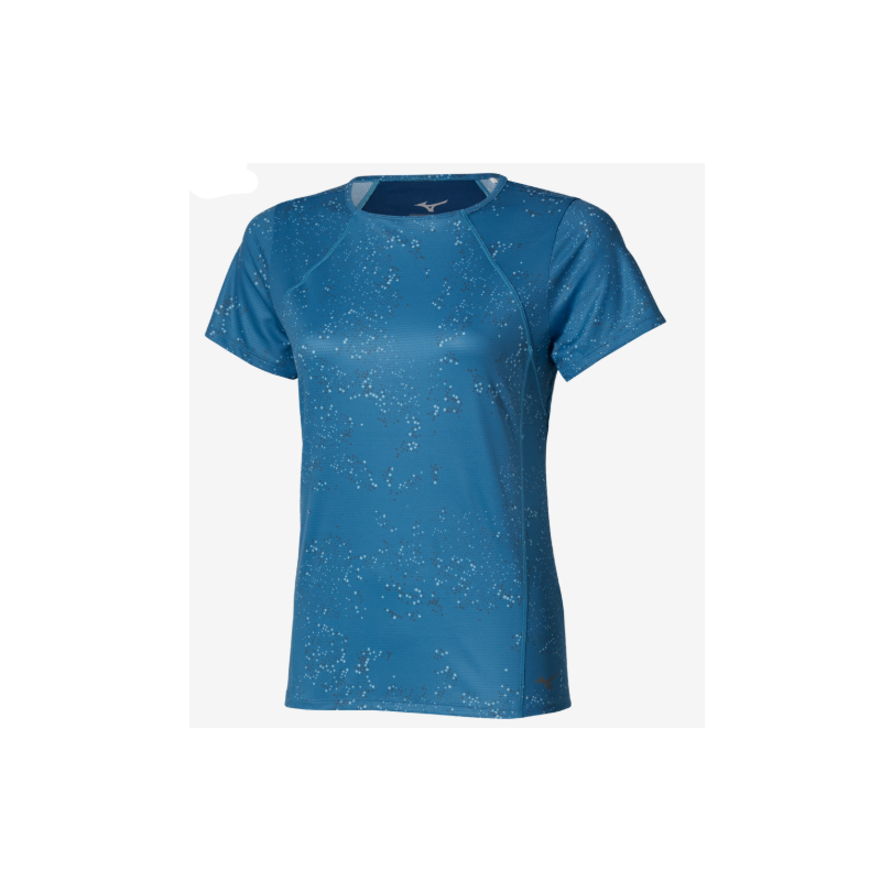 Mizuno T-Shirt Graphic Short Sleeve Femme Larkspur