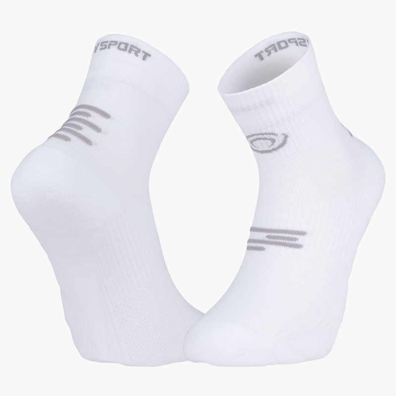 BV Sport Socquette Run Marathon 2 Mid Blanc Gris BV Sport Socquette Run Marathon 2 Mid Blanc Gris