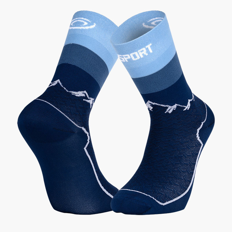BV Sport Socquette Double GR High Bleu Navy BV Sport Socquette Double GR High Bleu Navy