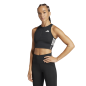 Adidas Adizero Crop Top Femme Black Adidas Adizero Crop Top Femme Black