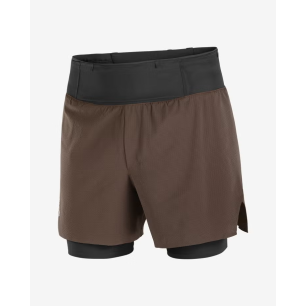 Salomon Sense Aero 2In1 Shorts 5" M Coffee Bean