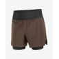 Salomon Sense Aero 2In1 Shorts 5" M Coffee Bean