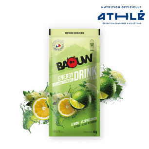 Baouw Energy Drink Sachet Individuel Citron/Fleur de Sureau