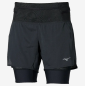 Mizuno Trail Multipocket 2in1 Short Femme Noir