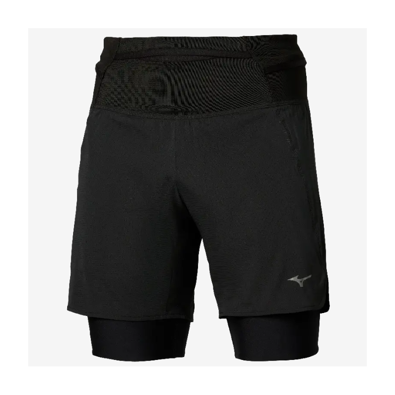 Mizuno Multipocket Trail 2in1 Short Homme Noir