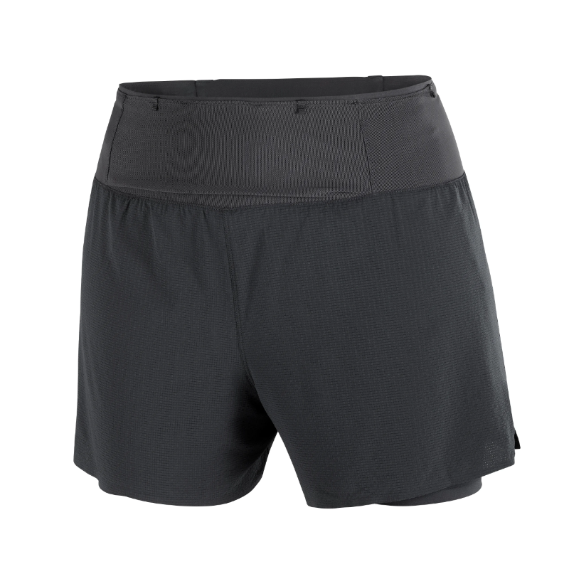 Salomon Sense Aero 2in1 Trail 4" Femme Deep Black