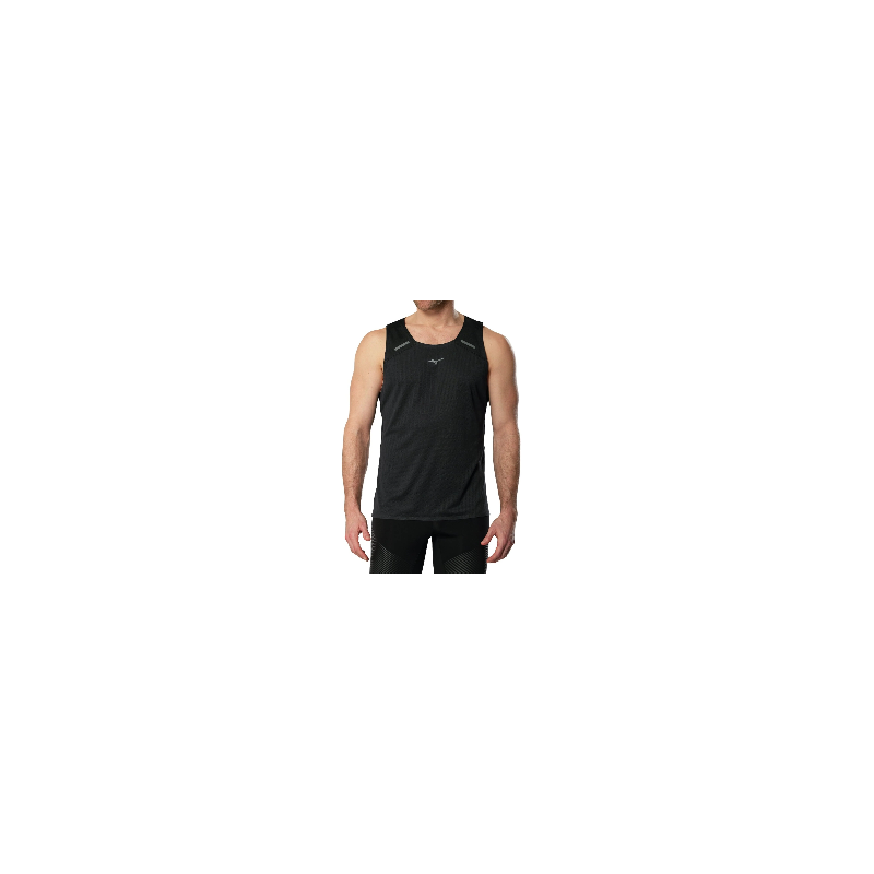 Mizuno Tech Light Singlet Homme Black