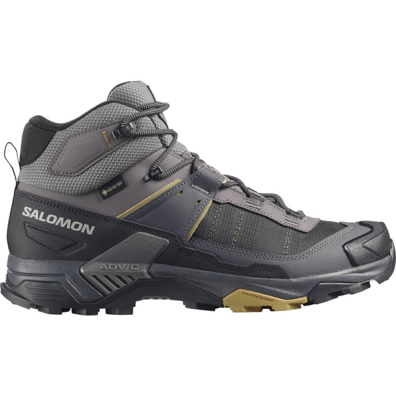 Salomon X Ultra 5 Mid GTX Homme Dark Gull Gray/Asphalt/Willow