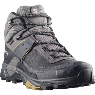 Salomon X Ultra 5 Mid GTX Homme Dark Gull Gray/Asphalt/Willow