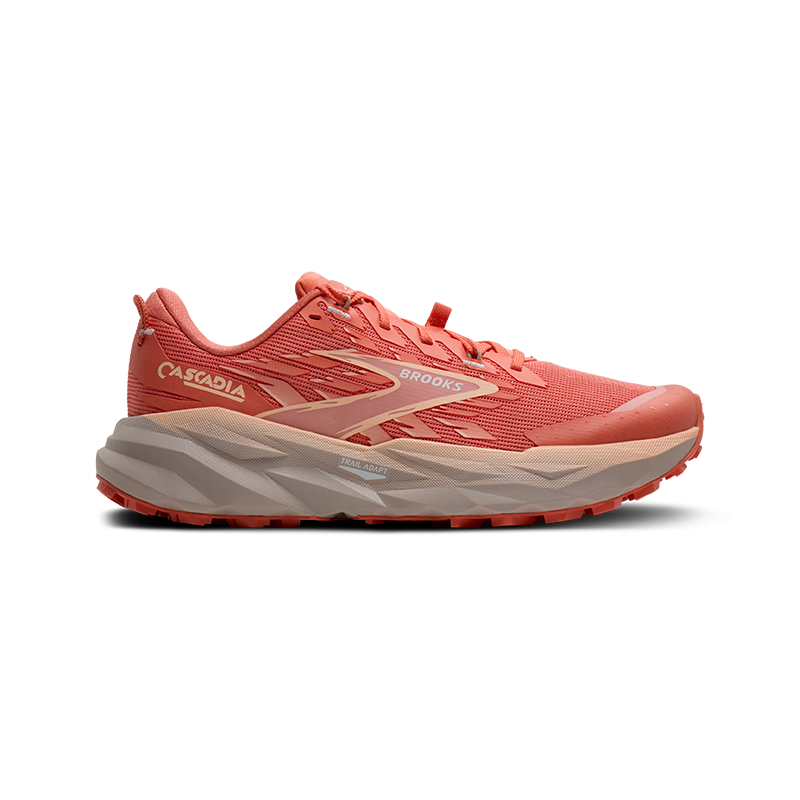 Brooks Cascadia 19 Femme Peach Echo/Chateau/White