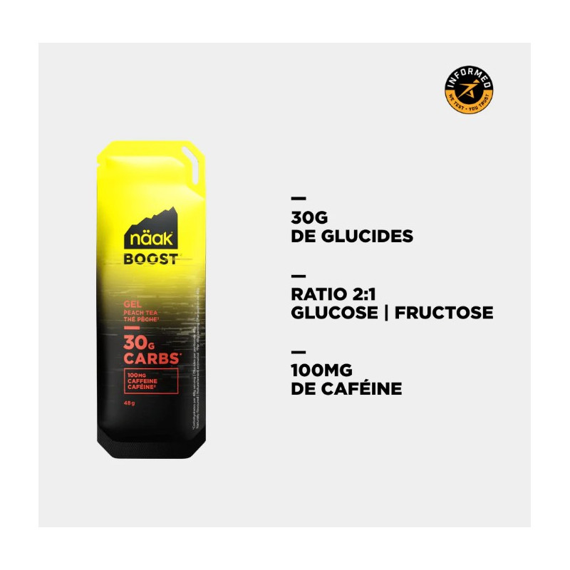 Naak Boost Energy Gel Thé Pêche