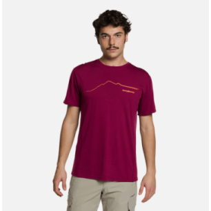 Trangoworld T-Shirt Serneus Homme Bordeaux