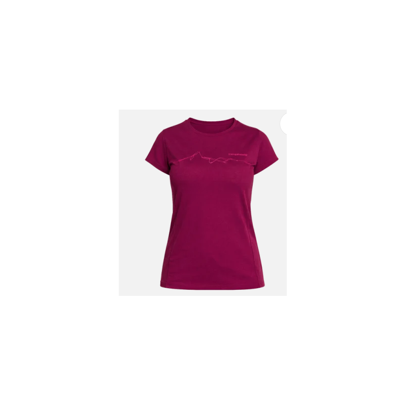 Trangoworld T-shirt Biella Femme Bordeaux