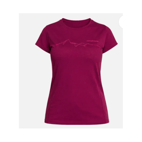 Trangoworld T-shirt Biella Femme Bordeaux