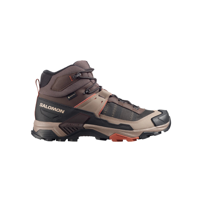 Salomon X Ultra 5 Mid GTX Homme Black Coffee/Walnut/Arabian Spice