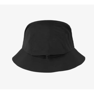 Buff Rain Bucket Hat Solid Black