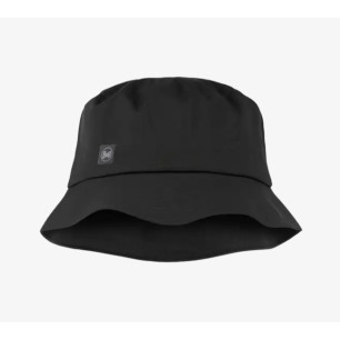 Buff Rain Bucket Hat Solid Black