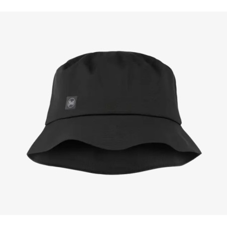Buff Rain Bucket Hat Solid Black