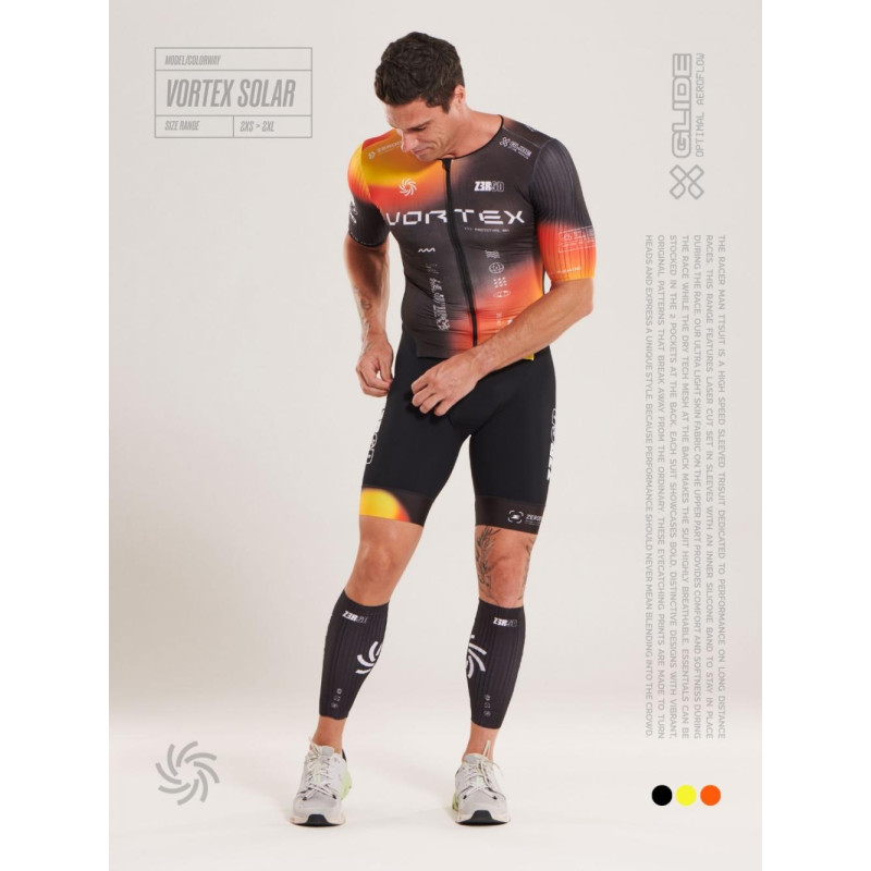 Zerod Racer TTsuit Homme Vortex Solar Zerod Racer TTsuit Homme Vortex Solar