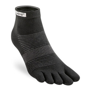 Injinji Chaussettes Run Lightweight Mini-Crew Coolmax Black
