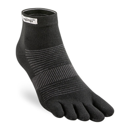 Injinji Chaussettes Run Lightweight Mini-Crew Coolmax Black