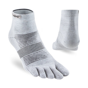 Injinji Chaussettes Run Lightweight Mini-Crew Coolmax Gray