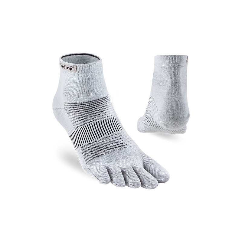 Injinji Chaussettes Run Lightweight Mini-Crew Coolmax Gray