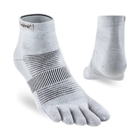 Injinji Chaussettes Run Lightweight Mini-Crew Coolmax Gray